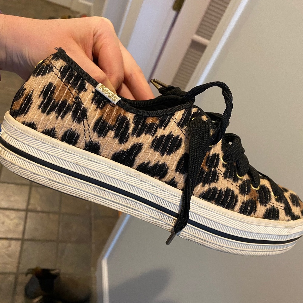 Leopard Platform Keds